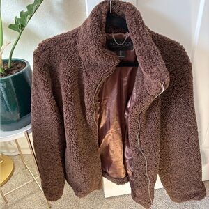 Rachel Zoe Chocolate Teddy Jacket